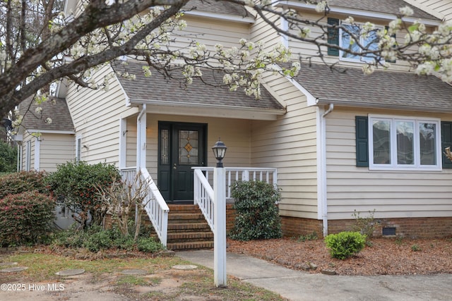 310 Wimbledon Ct, Wilmington, NC 28412 - view of front of house featuring roof with shingles and crawl space