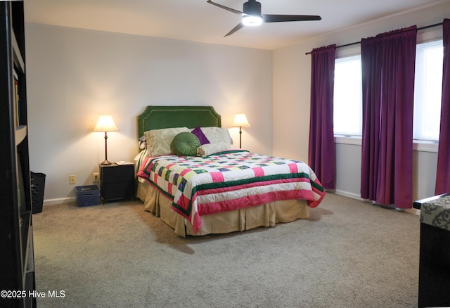 310 Wimbledon Ct, Wilmington, NC 28412 - carpeted bedroom with ceiling fan and baseboards