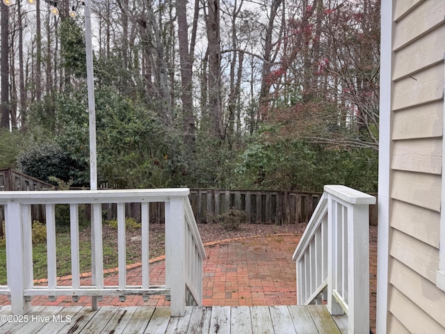 310 Wimbledon Ct, Wilmington, NC 28412 - deck featuring view of scattered trees