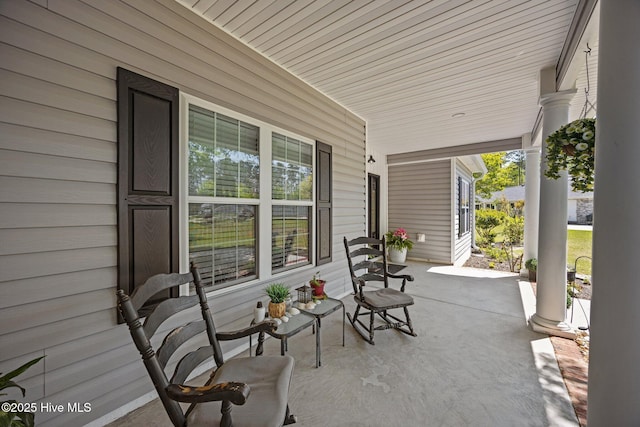 115 Marie Ct, Havelock, NC 28532 - view of patio / terrace with a porch
