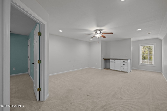 115 Marie Ct, Havelock, NC 28532 - interior space featuring baseboards, recessed lighting, and light colored carpet