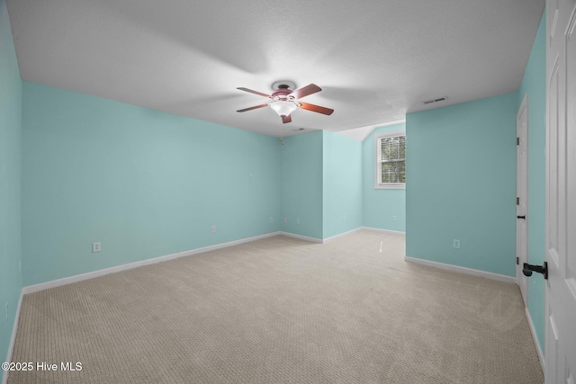115 Marie Ct, Havelock, NC 28532 - unfurnished room with visible vents, ceiling fan, light carpet, and baseboards