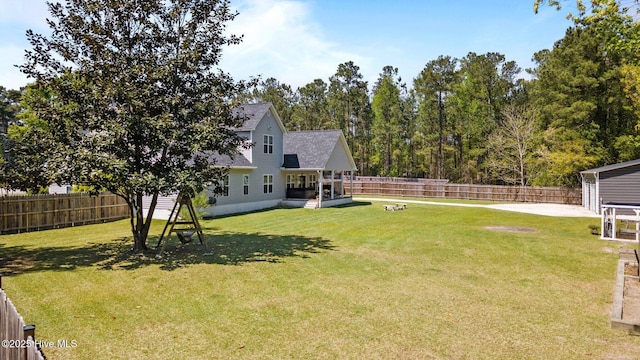 115 Marie Ct, Havelock, NC 28532 - view of yard with a fenced backyard
