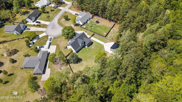 115 Marie Ct, Havelock, NC 28532 - birds eye view of property featuring a forest view