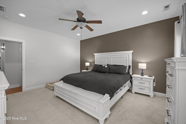 115 Marie Ct, Havelock, NC 28532 - bedroom featuring visible vents, baseboards, and light colored carpet