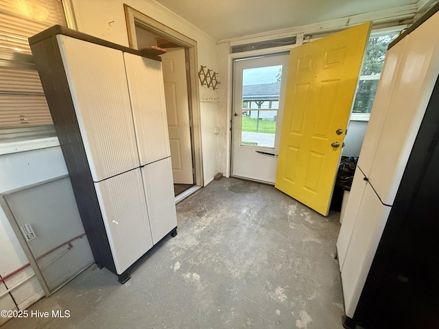 16980 Barnes Dr, Laurinburg, NC 28352 - doorway to outside with concrete floors