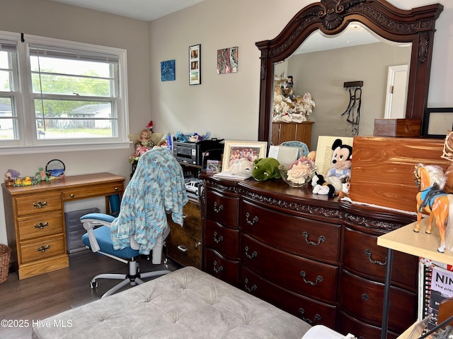 view of home office