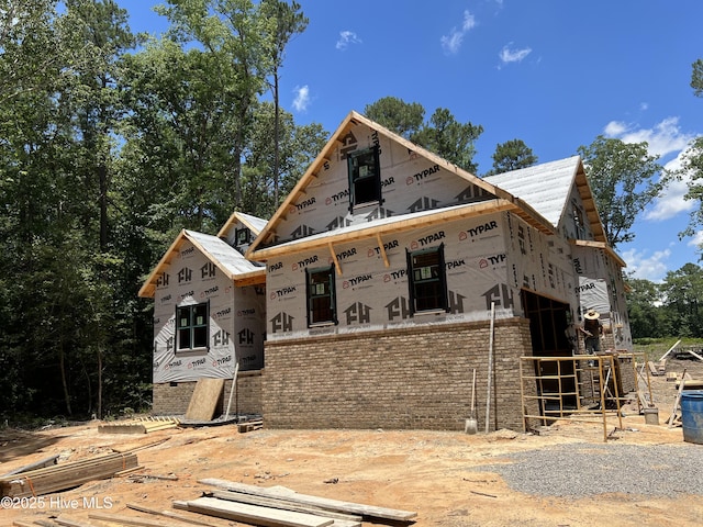 663 Loblolly Dr, Vass, NC 28394 - property in mid-construction featuring brick siding