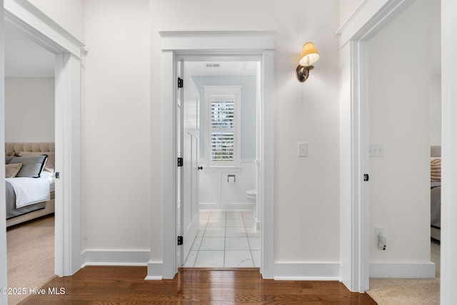 hall with baseboards