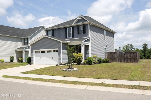 view of front of home featuring an attached garage, concrete driveway, and board and batten siding