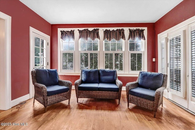 705 Park Ave, Goldsboro, NC 27530 - sitting room with baseboards and wood finished floors