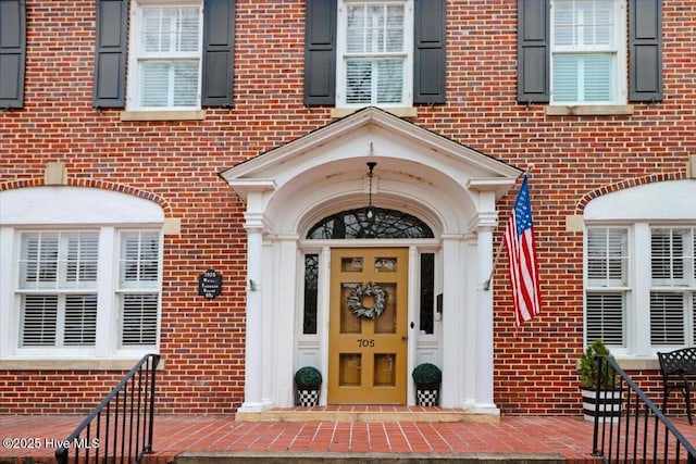 705 Park Ave, Goldsboro, NC 27530 - doorway to property with brick siding
