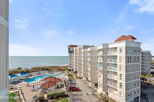view of property featuring a water view