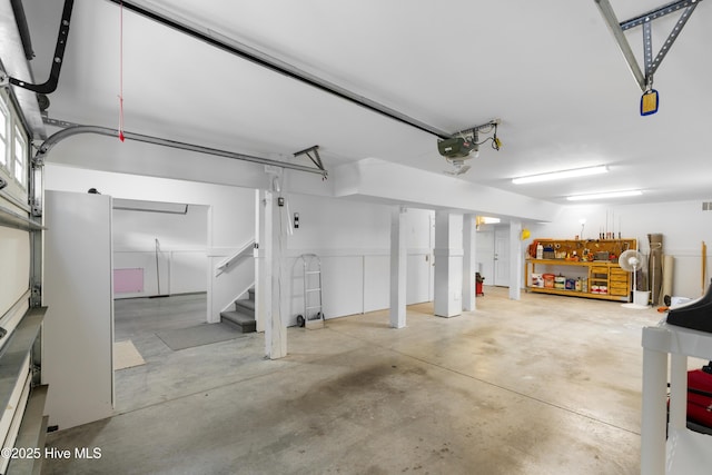 604 Fourth St S, Carolina Beach, NC 28428 - garage featuring a garage door opener