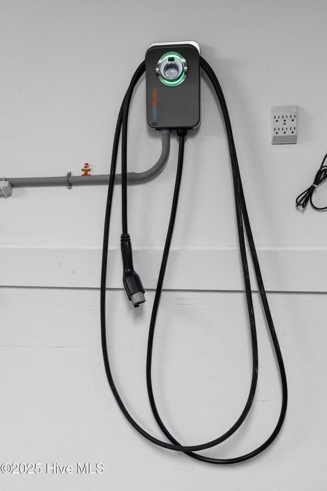 604 Fourth St S, Carolina Beach, NC 28428 - garage view of electric vehicle charger