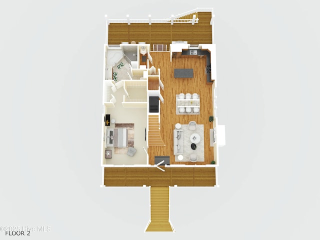 604 Fourth St S, Carolina Beach, NC 28428 - view of room layout