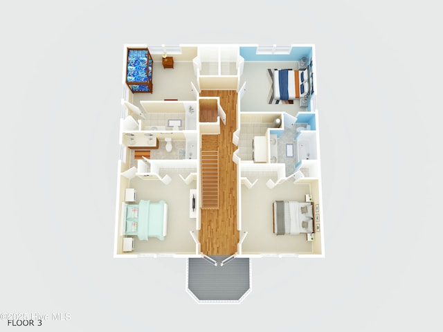604 Fourth St S, Carolina Beach, NC 28428 - view of floor plan / room layout