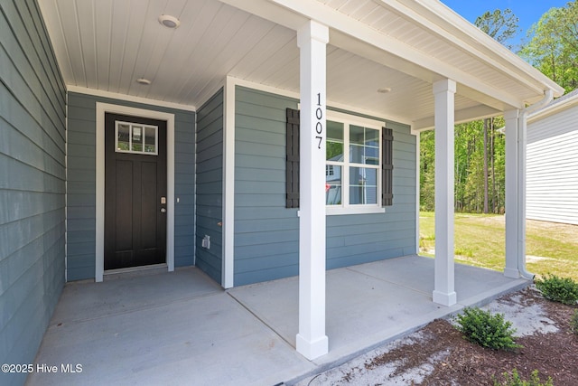 1007 Tawney Trce, New Bern, NC 28562 - property entrance with a porch