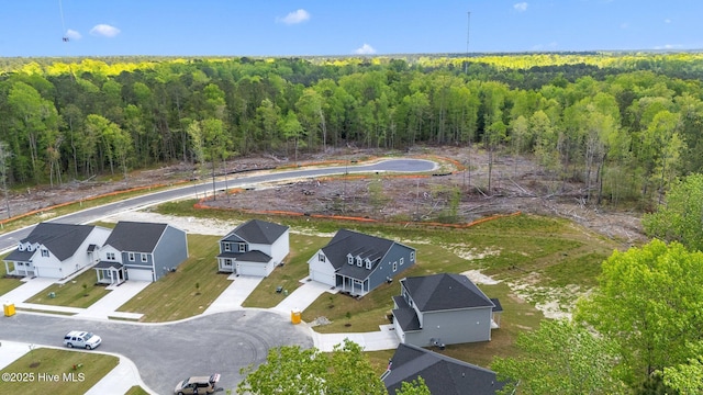 1007 Tawney Trce, New Bern, NC 28562 - bird's eye view of a heavily wooded area