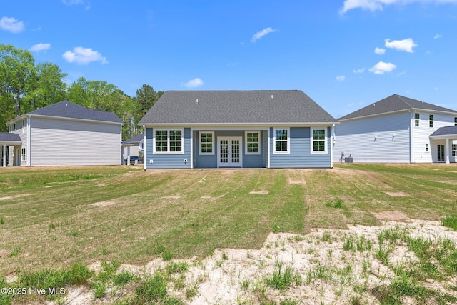 1007 Tawney Trce, New Bern, NC 28562 - back of property with french doors and a yard