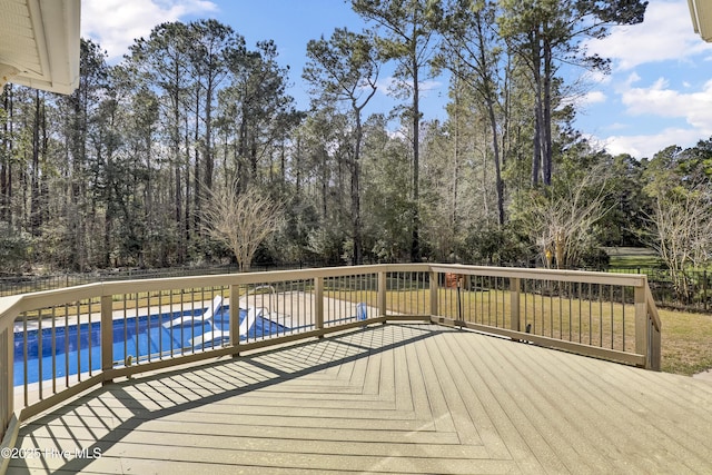 146 Olde Point Rd, Hampstead, NC 28443 - wooden deck featuring a fenced backyard