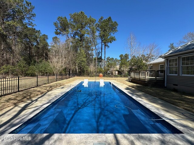 146 Olde Point Rd, Hampstead, NC 28443 - view of swimming pool featuring a deck