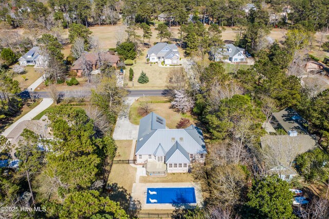 146 Olde Point Rd, Hampstead, NC 28443 - bird's eye view of a pool area
