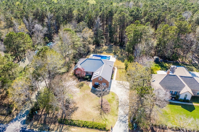 146 Olde Point Rd, Hampstead, NC 28443 - view from above of property with a forest