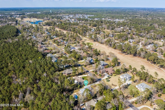 146 Olde Point Rd, Hampstead, NC 28443 - aerial view of property and surrounding area with nearby suburban area