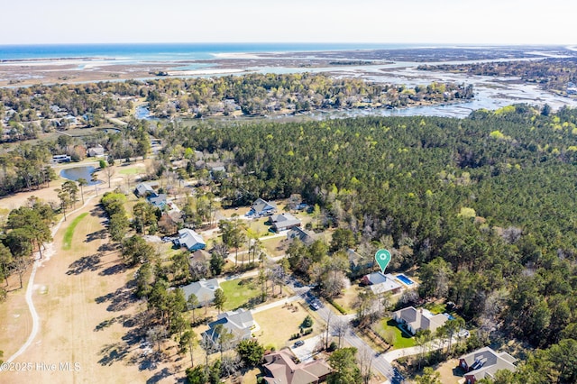 146 Olde Point Rd, Hampstead, NC 28443 - aerial overview of property's location featuring a nearby body of water