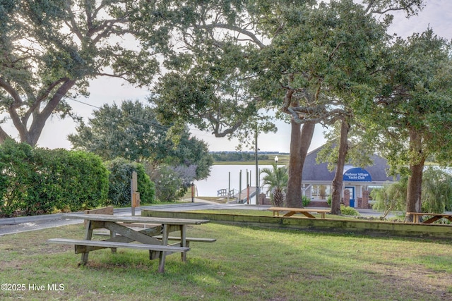 146 Olde Point Rd, Hampstead, NC 28443 - view of community featuring a yard and a dock