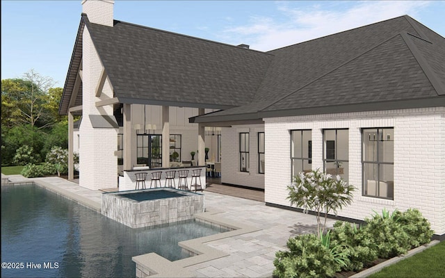 103 Chesterfield Dr, Pinehurst, NC 28374 - view of pool featuring a patio and a pool with connected hot tub