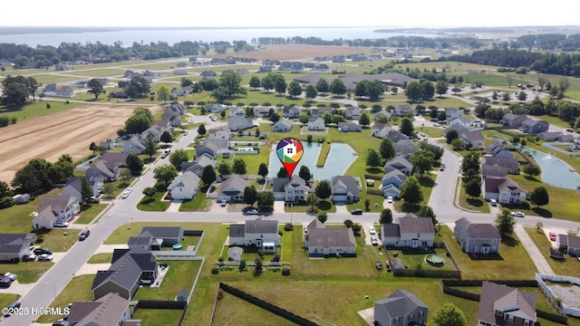 drone / aerial view featuring a residential view