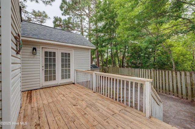1414 Kellum Ct, Wilmington, NC 28412 - wooden deck featuring a fenced backyard