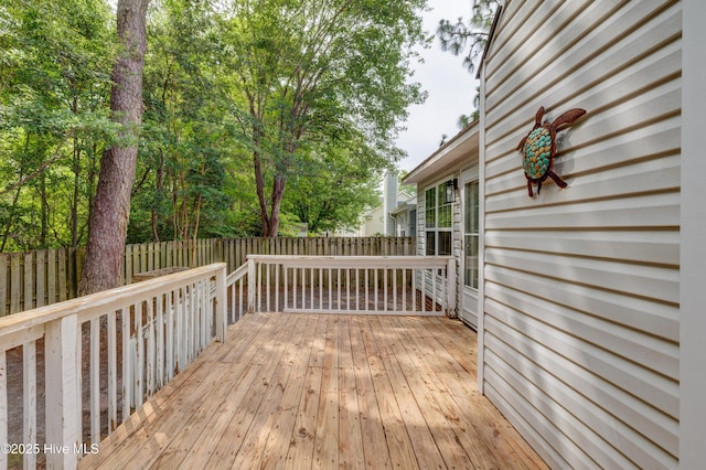 1414 Kellum Ct, Wilmington, NC 28412 - wooden terrace featuring a fenced backyard