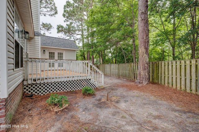 1414 Kellum Ct, Wilmington, NC 28412 - fenced backyard featuring a wooden deck