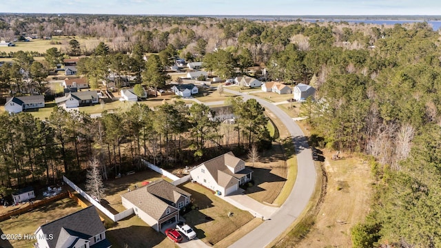 214 Green Trees Dr, New Bern, NC 28560 - drone / aerial view with a residential view
