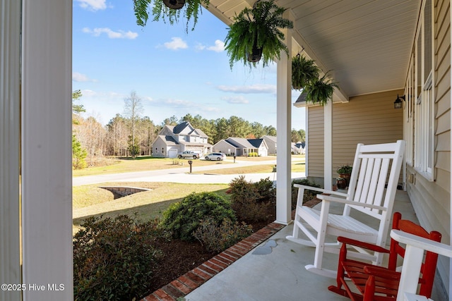 214 Green Trees Dr, New Bern, NC 28560 - view of patio with a porch and a residential view