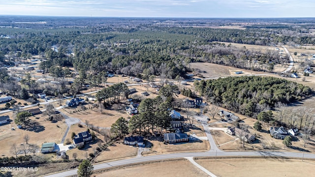 drone / aerial view with a view of trees
