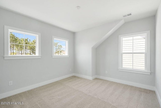 1348 Trisail Ter, Wilmington, NC 28412 - additional living space with baseboards, visible vents, and light colored carpet