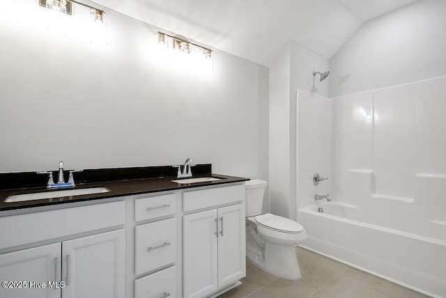 1348 Trisail Ter, Wilmington, NC 28412 - full bathroom featuring tile patterned floors, a sink, double vanity, and toilet