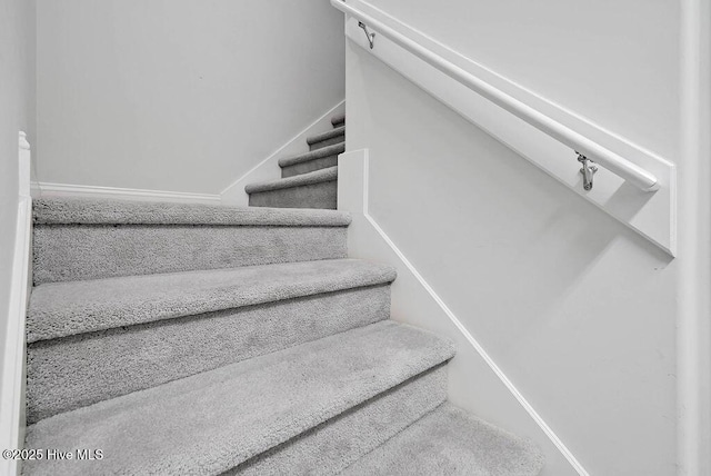 view of stairway