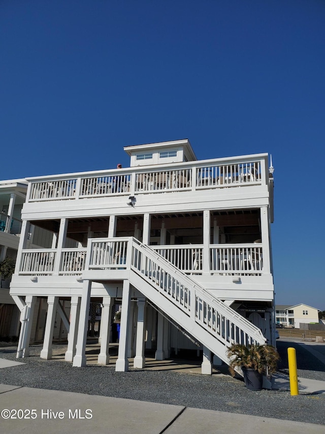 exterior space featuring stairs