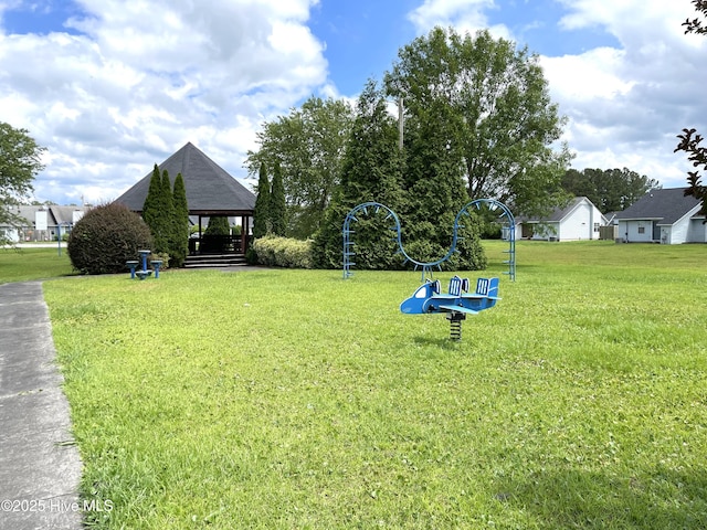 142 Witten Cir Unit A, Havelock, NC 28532 - view of green lawn featuring a gazebo