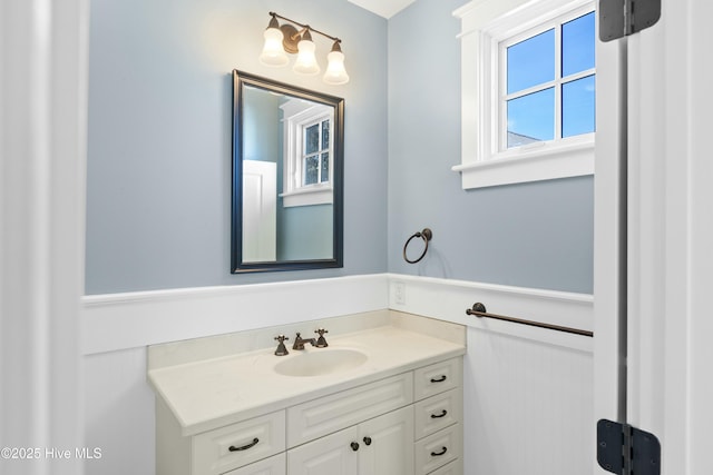 1037 Anchors Bend Way, Wilmington, NC 28411 - bathroom featuring vanity and a healthy amount of sunlight