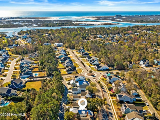 1037 Anchors Bend Way, Wilmington, NC 28411 - aerial view with a water view and a residential view