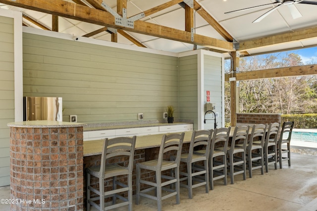 1037 Anchors Bend Way, Wilmington, NC 28411 - view of patio / terrace featuring a fenced in pool and outdoor dry bar