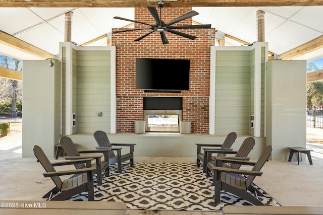 1037 Anchors Bend Way, Wilmington, NC 28411 - view of patio / terrace featuring ceiling fan