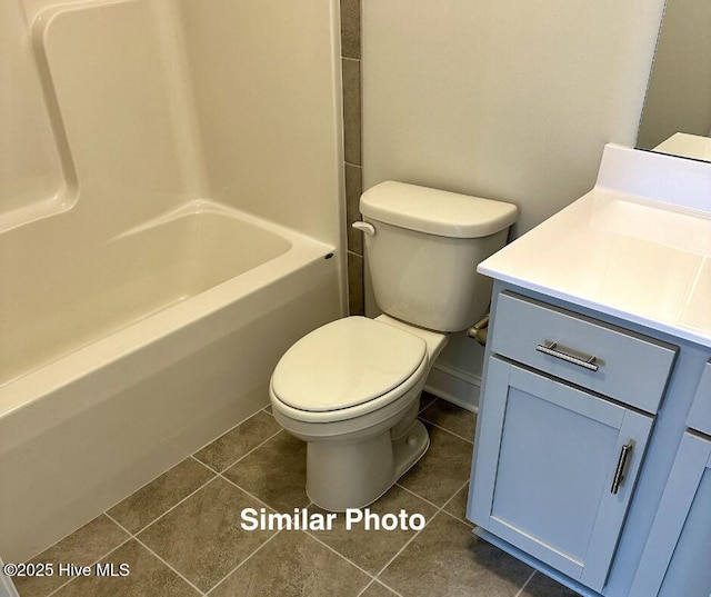 745 Secession Ln, Jacksonville, NC 28546 - full bath featuring toilet, tile patterned flooring, and vanity
