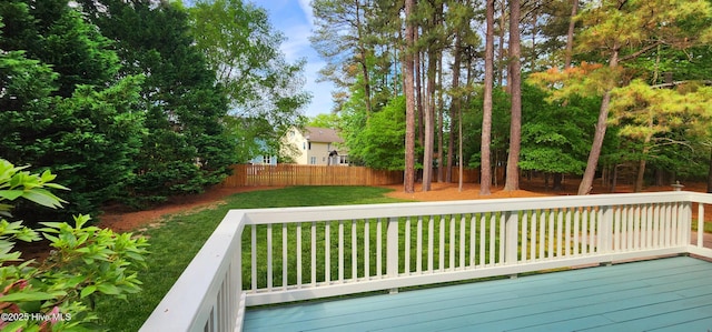2429 Falls River Ave, Raleigh, NC 27614 - view of wooden terrace